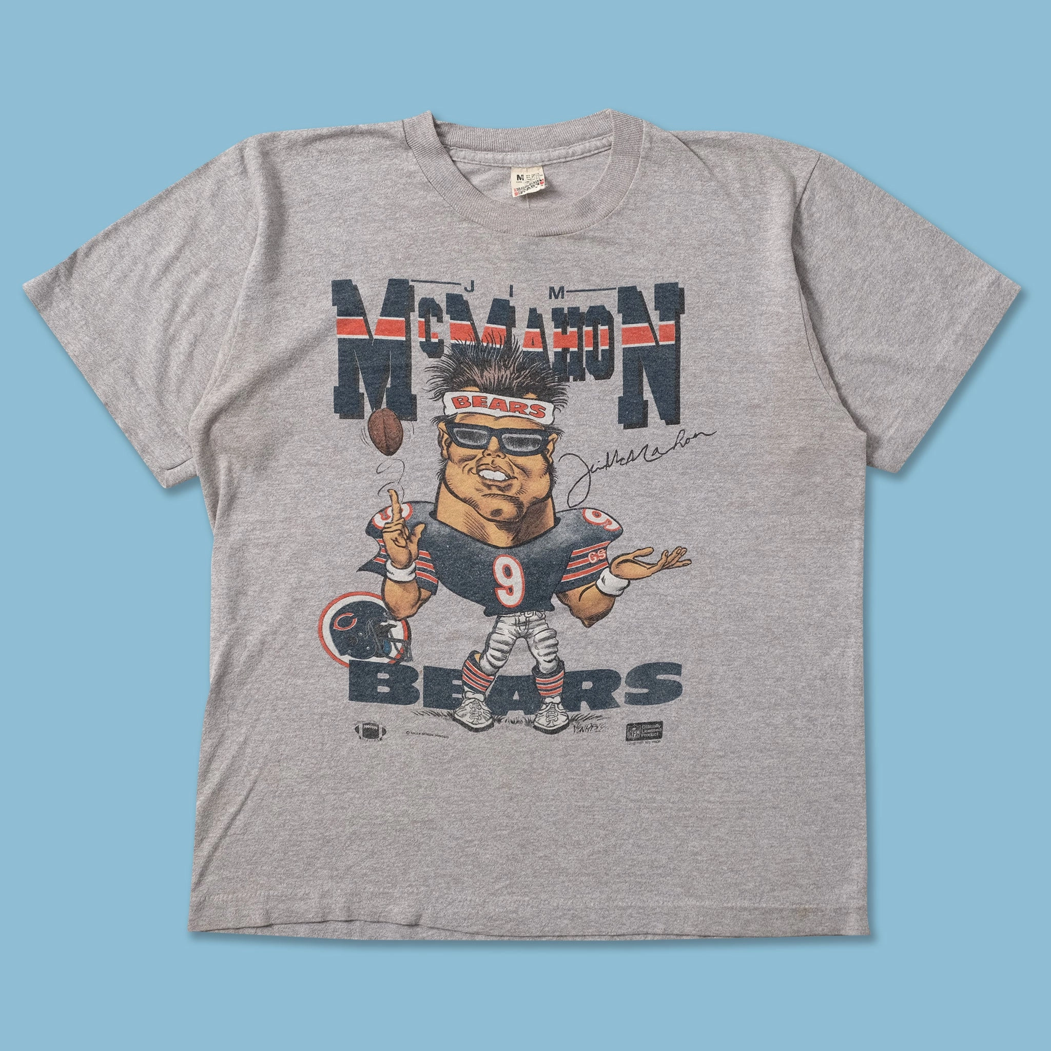 Women's 1987 Jim McMahon Chicago Bears T-Shirt Small