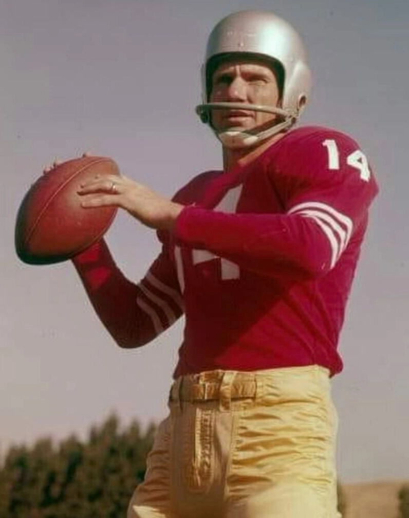 Y.A. Tittle Signed San Francisco 49ers Jersey Inscribed "HOF 71" (JSA) Q,B,